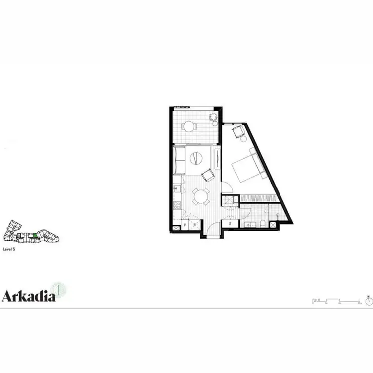 Floorplan of Homely apartment listing, 515/18 Huntley Street, Alexandria NSW 2015