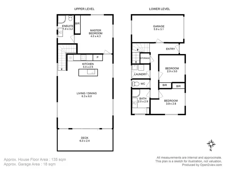 Floorplan of Homely townhouse listing, 7C Musgrove Road, Geilston Bay TAS 7015