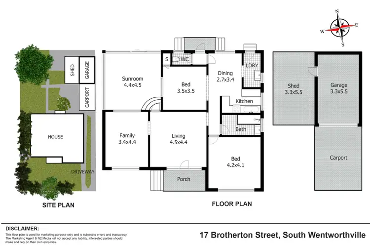 Floorplan of Homely house listing, 17 Brotherton Street, South Wentworthville NSW 2145