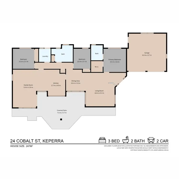 Floorplan of Homely house listing, 24 Cobalt Street, Keperra QLD 4054