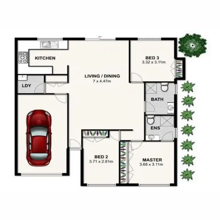 Floorplan of Homely villa listing, 5/21 Rensburg Street, Brighton QLD 4017