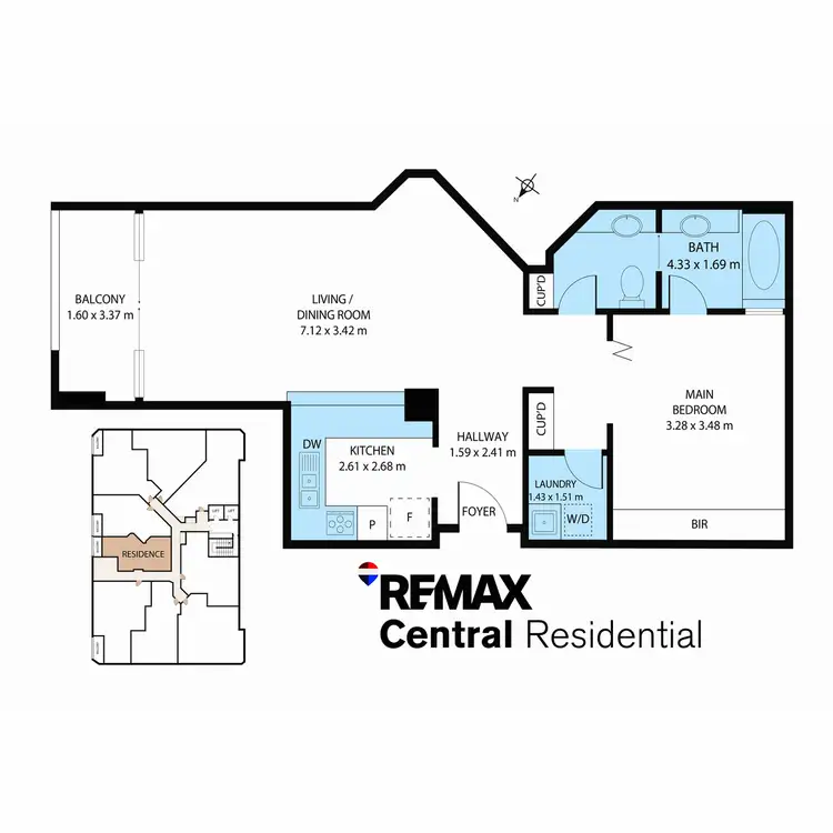 Floorplan of Homely apartment listing, Level 1/229 Queen Street, Brisbane City QLD 4000