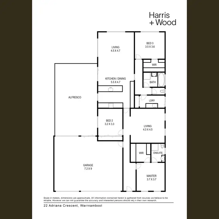 Floorplan of Homely house listing, 22 Adriana Crescent, Warrnambool VIC 3280