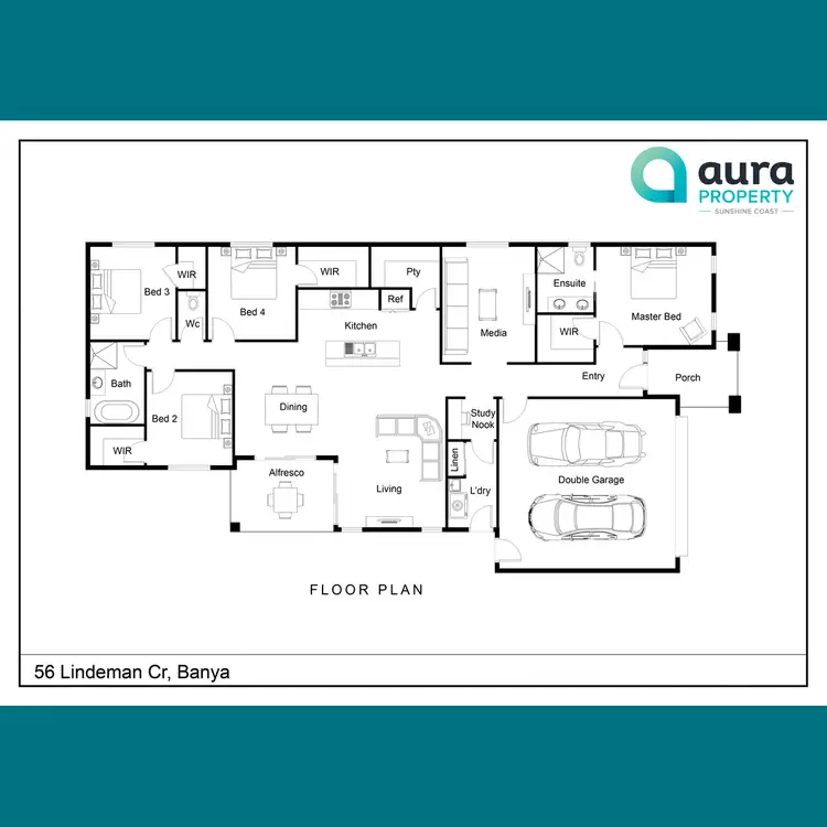Floorplan of Homely house listing, 56 Lindeman Crescent, Banya QLD 4551