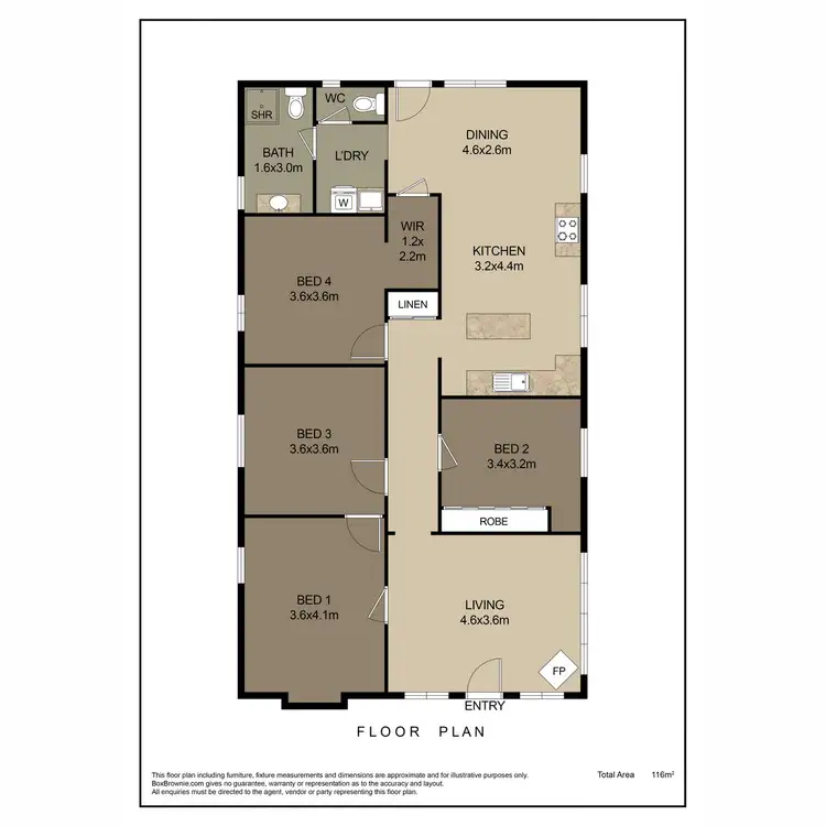Floorplan of Homely house listing, 52 College Road, Stanthorpe QLD 4380