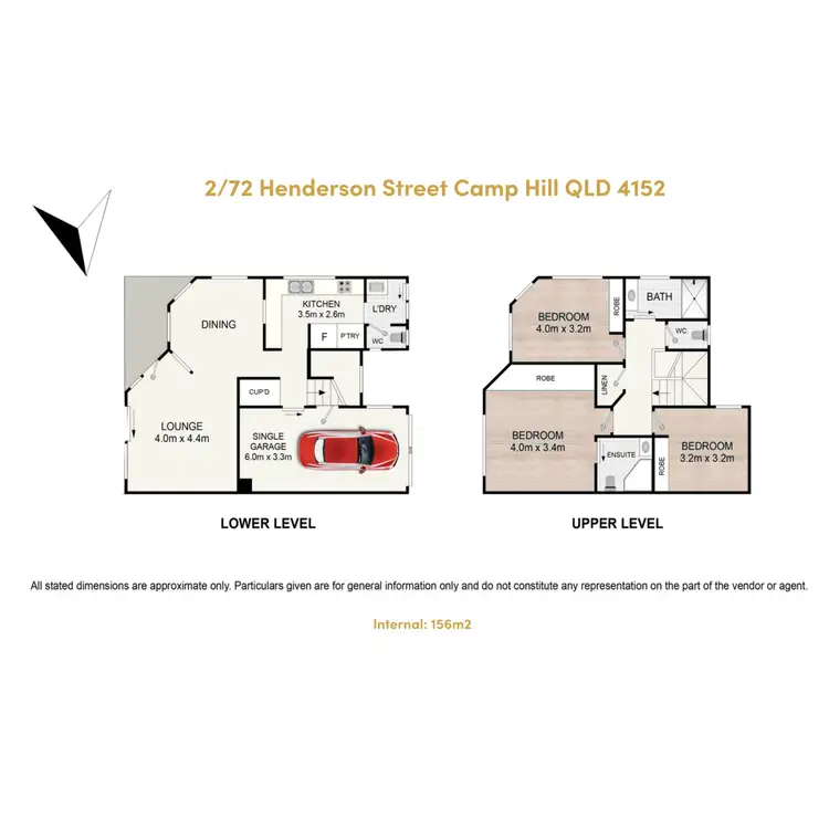 Floorplan of Homely townhouse listing, 2/72 Henderson Street, Camp Hill QLD 4152