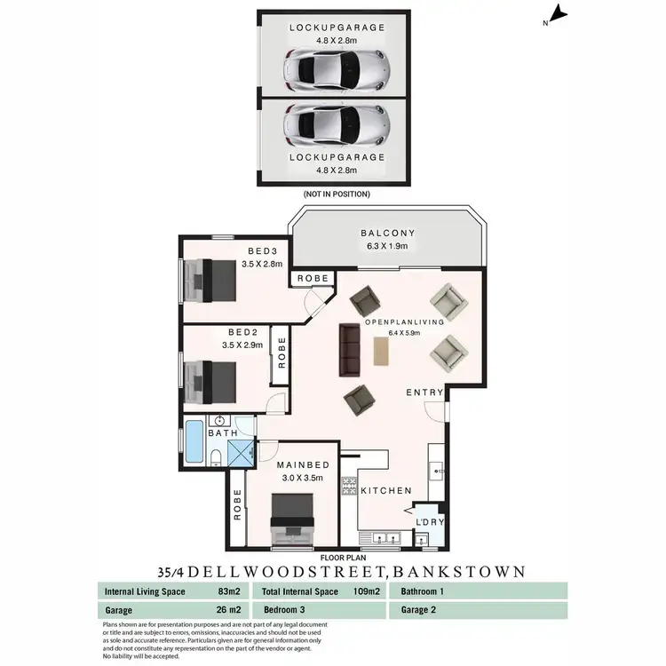 Floorplan of Homely apartment listing, 35/4-6 Dellwood Street, Bankstown NSW 2200