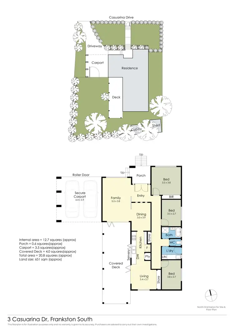 Floorplan of Homely house listing, 3 Casuarina Drive, Frankston South VIC 3199