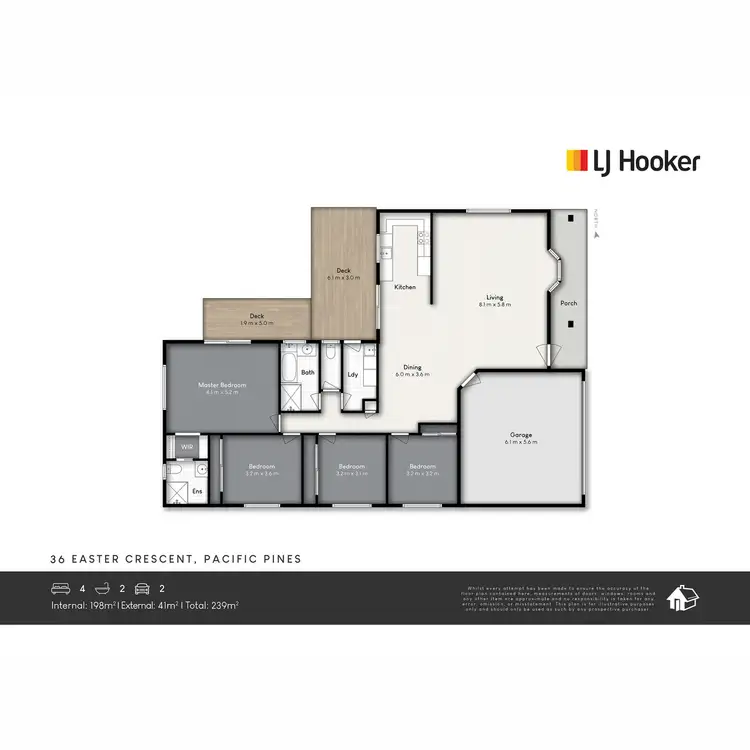 Floorplan of Homely house listing, 36 Easter Crescent, Pacific Pines QLD 4211