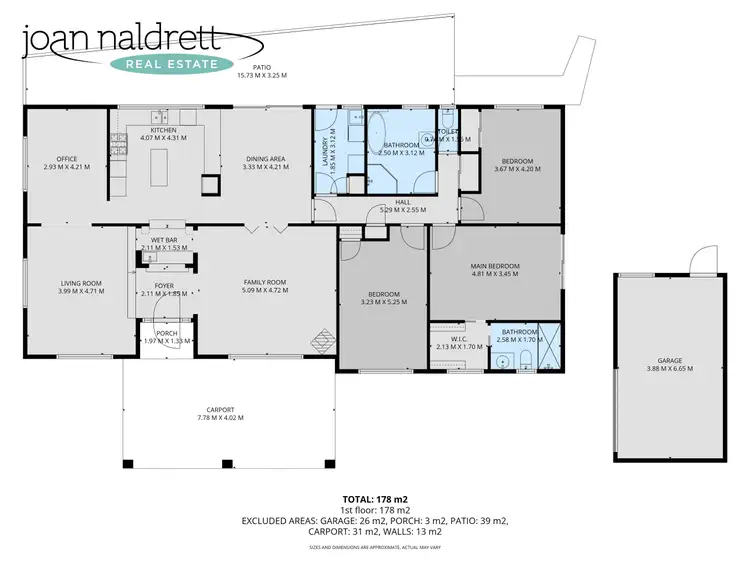 Floorplan of Homely house listing, 2 Wattle Court, Wodonga VIC 3690