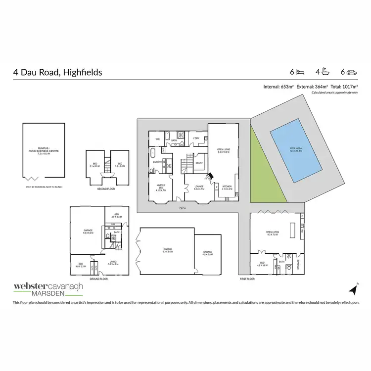 Floorplan of Homely house listing, 4 Dau Road, Highfields QLD 4352