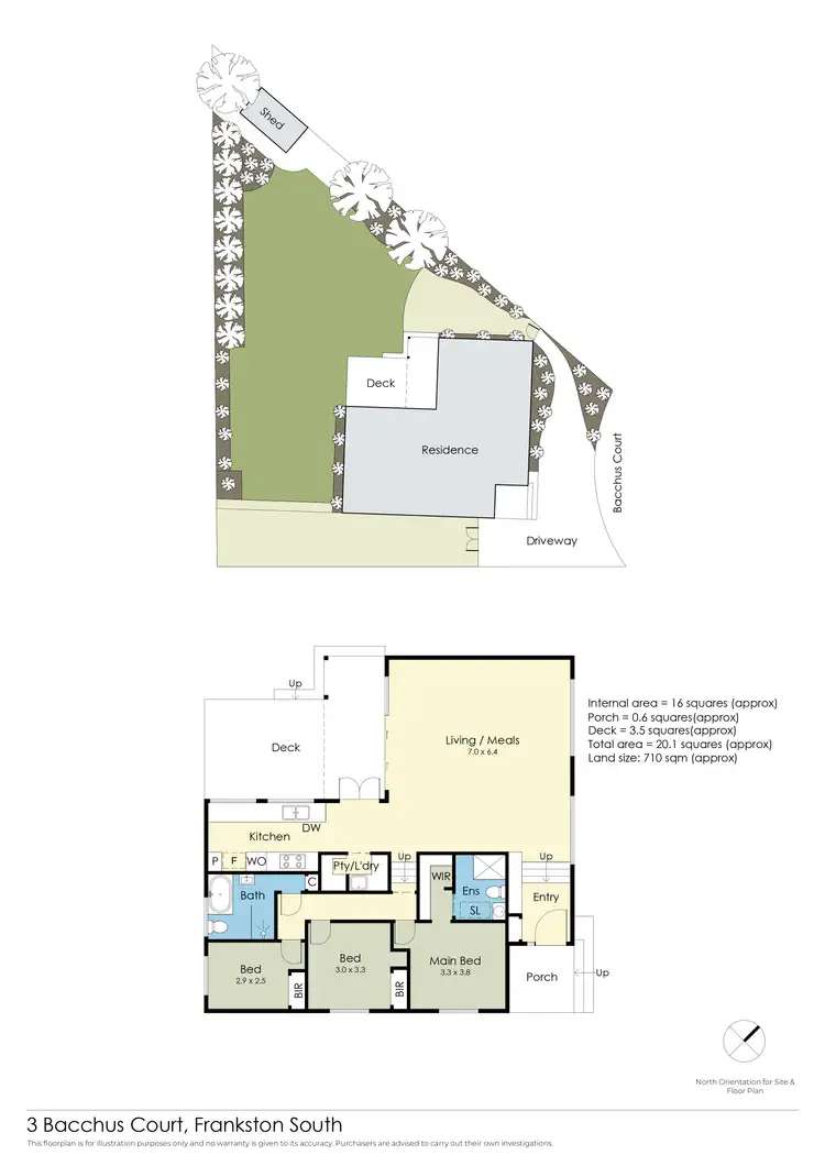 Floorplan of Homely house listing, 3 Bacchus Court, Frankston South VIC 3199