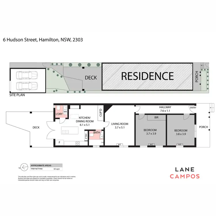 Floorplan of Homely house listing, 6 Hudson Street, Hamilton NSW 2303