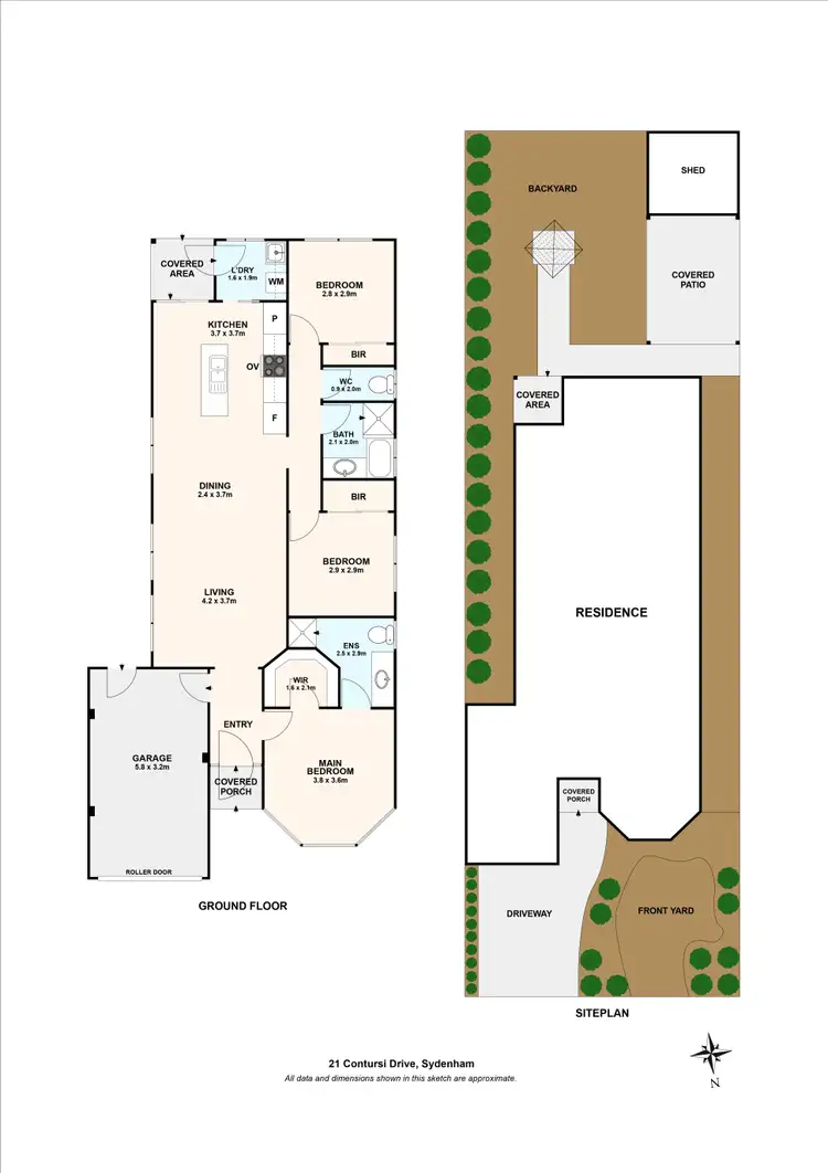 Floorplan of Homely house listing, 21 Contursi Drive, Sydenham VIC 3037