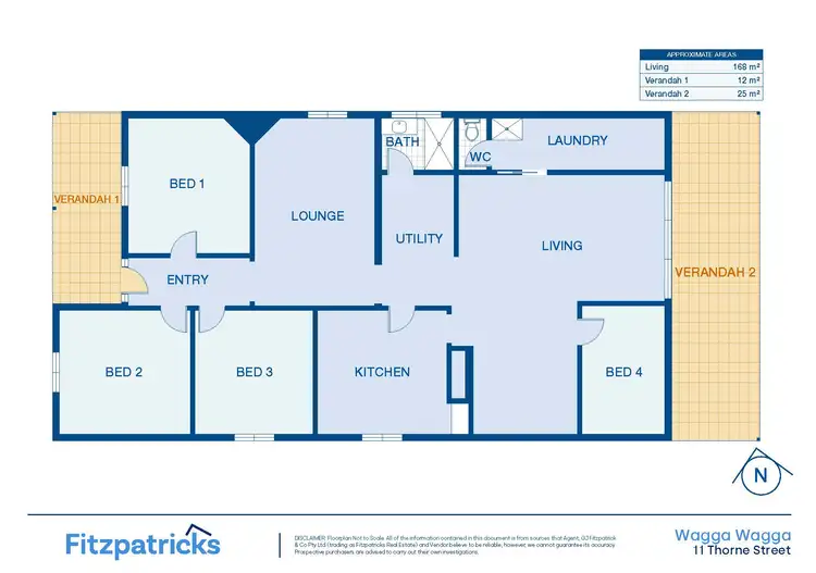 Floorplan of Homely house listing, 11 Thorne Street, Wagga Wagga NSW 2650