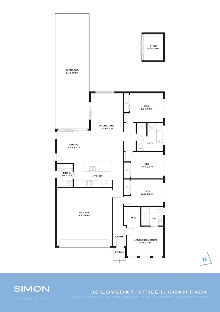 Floorplan of Homely house listing, 36 Loveday Street, Oran Park NSW 2570