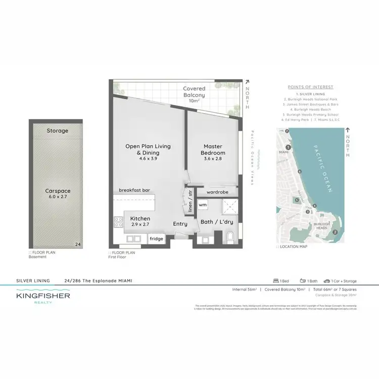 Floorplan of Homely apartment listing, 24/286 The Esplanade, Miami QLD 4220