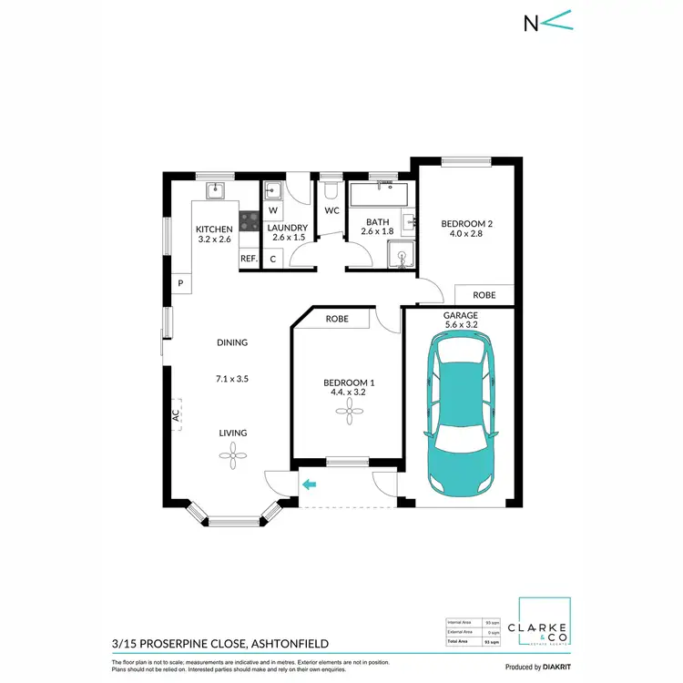 Floorplan of Homely house listing, 3/15 Proserpine Close, Ashtonfield NSW 2323