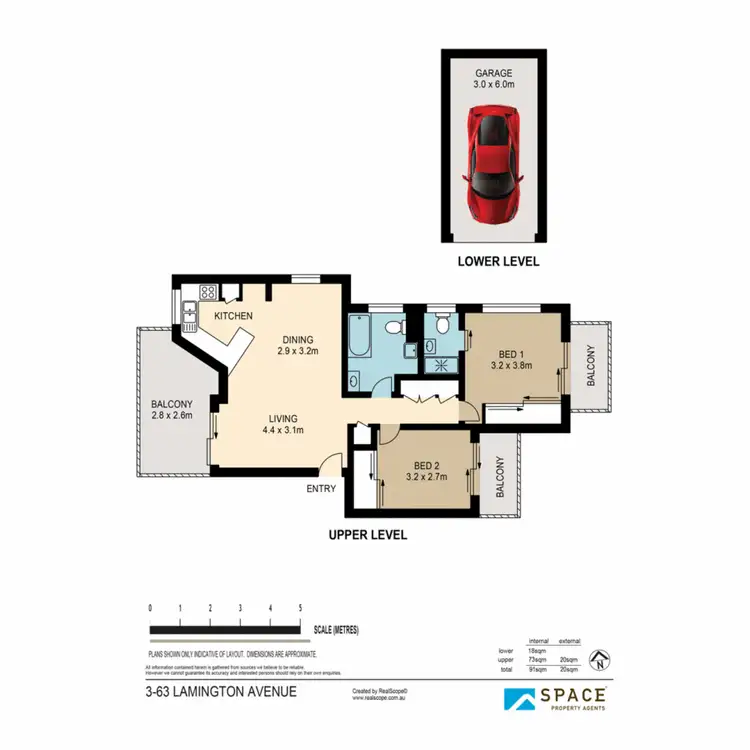 Floorplan of Homely apartment listing, 3/63 Lamington Avenue, Lutwyche QLD 4030