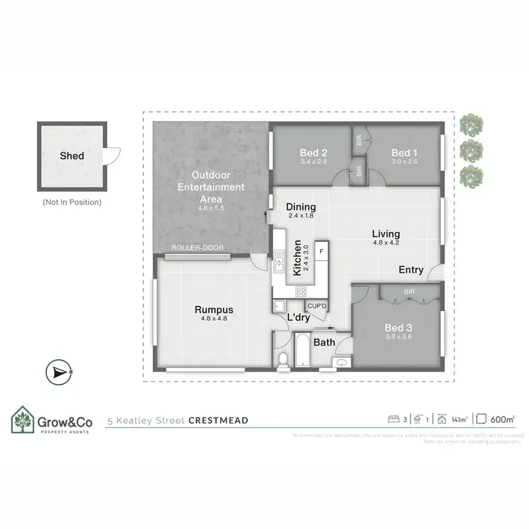 Floorplan of Homely house listing, 5 Keatley Street, Crestmead QLD 4132