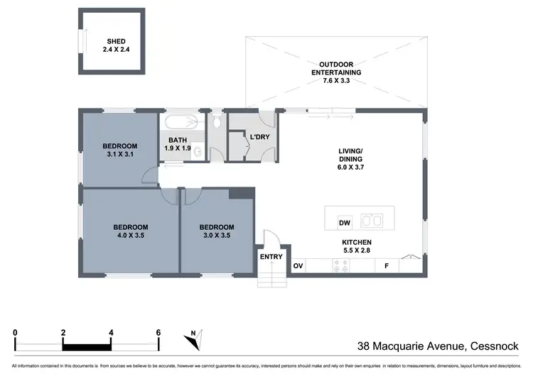Floorplan of Homely house listing, 38 Macquarie Avenue, Cessnock NSW 2325
