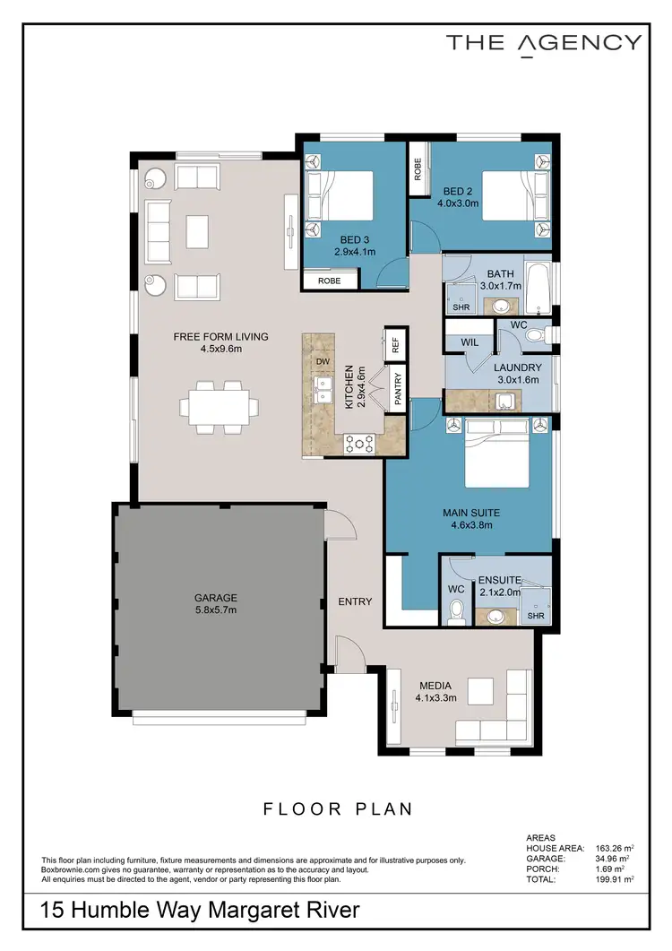 Floorplan of Homely house listing, 15 Humble Way, Margaret River WA 6285