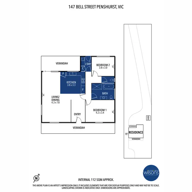Floorplan of Homely house listing, 147 Bell Street, Penshurst VIC 3289