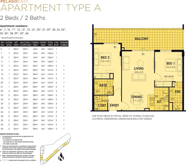 Floorplan of Homely apartment listing, 33/26 Sharpe Avenue, Pegs Creek WA 6714