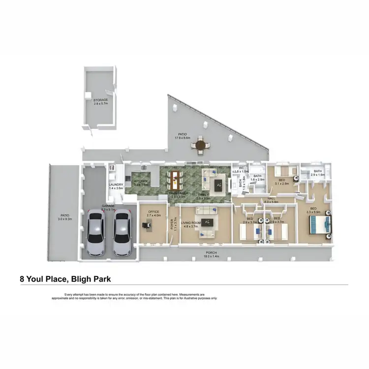 Floorplan of Homely house listing, 8 Youl Place, Bligh Park NSW 2756