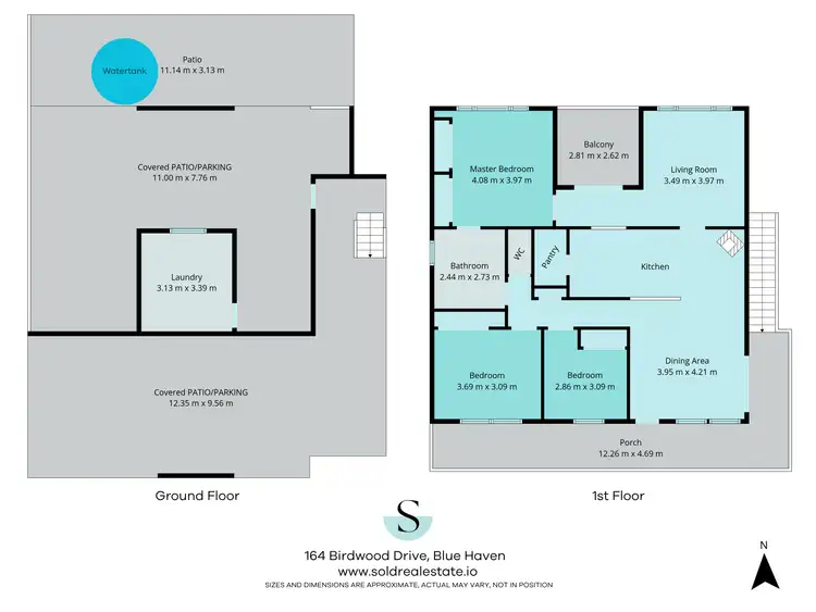 Floorplan of Homely house listing, 164 Birdwood Drive, Blue Haven NSW 2262