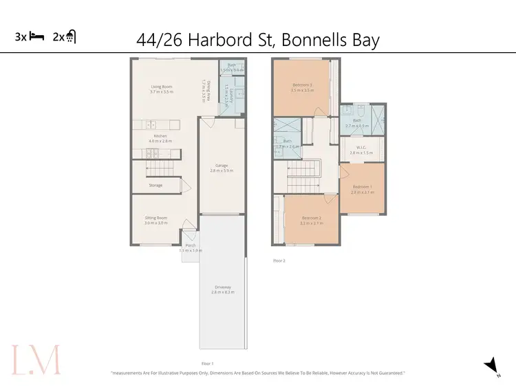 Floorplan of Homely unit listing, 44/26 Harbord Street, Bonnells Bay NSW 2264