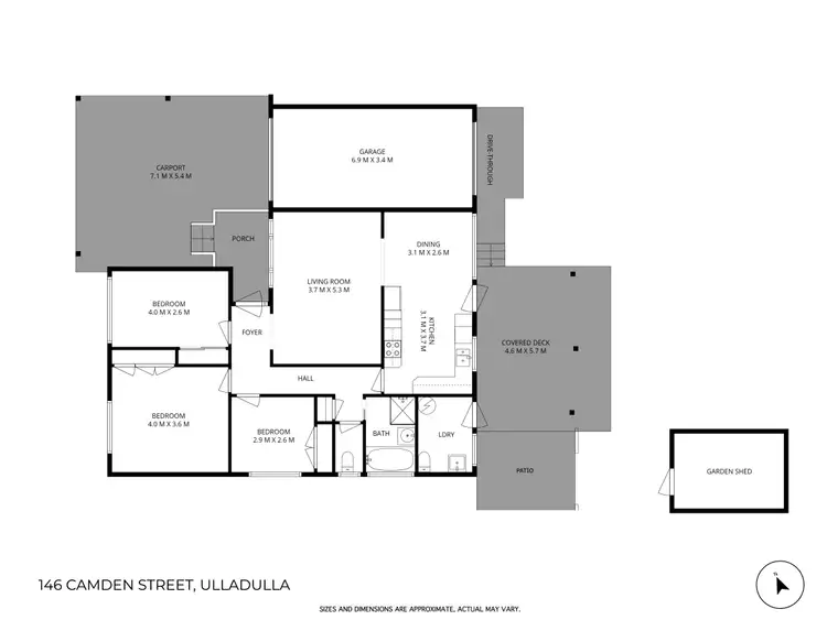 Floorplan of Homely house listing, 146 Camden Street, Ulladulla NSW 2539