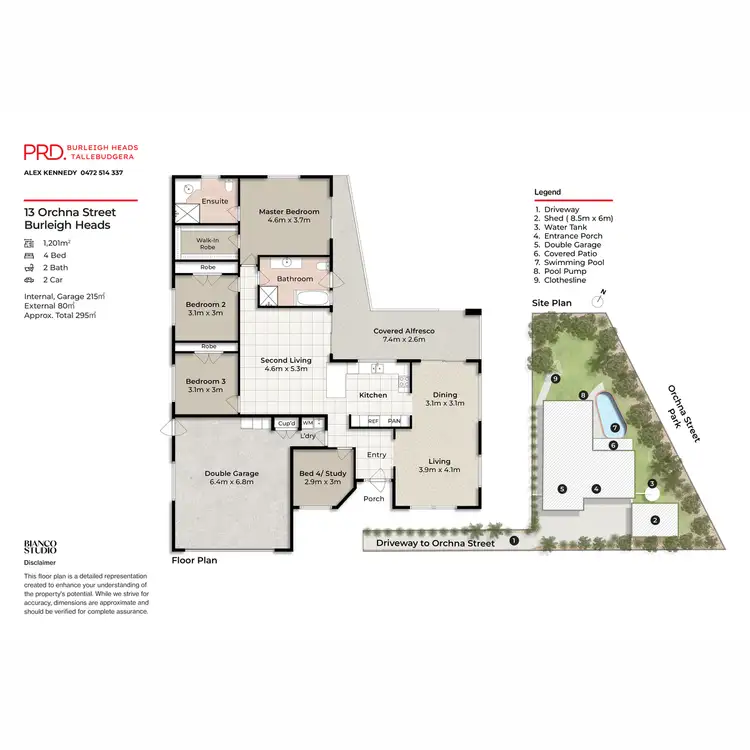 Floorplan of Homely house listing, 13 Orchna Street, Burleigh Heads QLD 4220