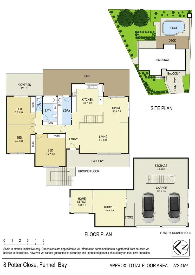 Floorplan of Homely house listing, 8 Potter Close, Fennell Bay NSW 2283