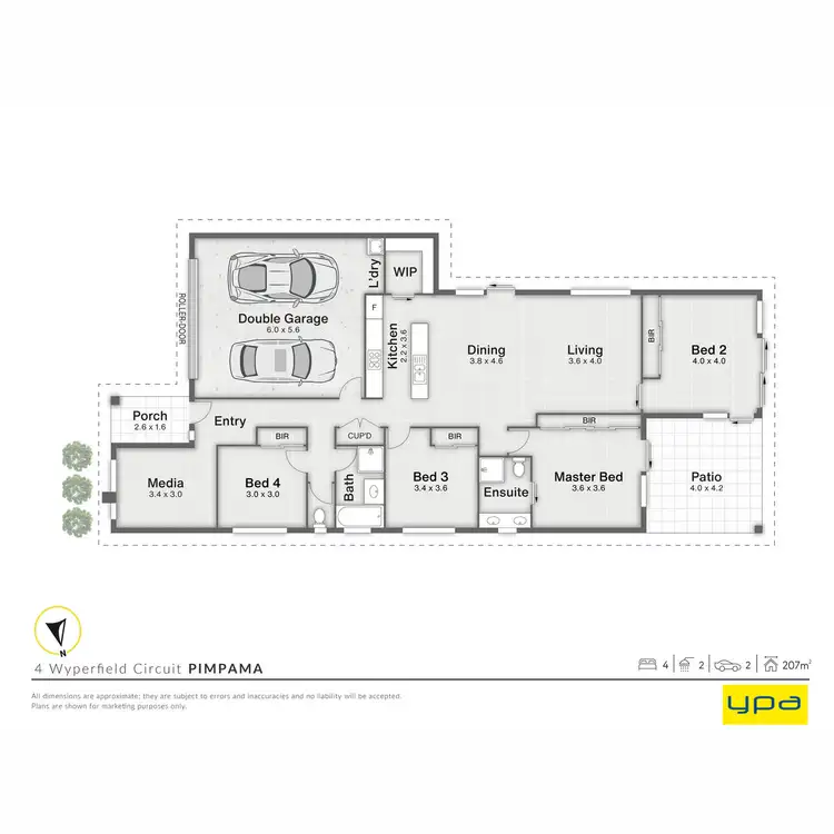 Floorplan of Homely house listing, 4 Wyperfield Circuit, Pimpama QLD 4209