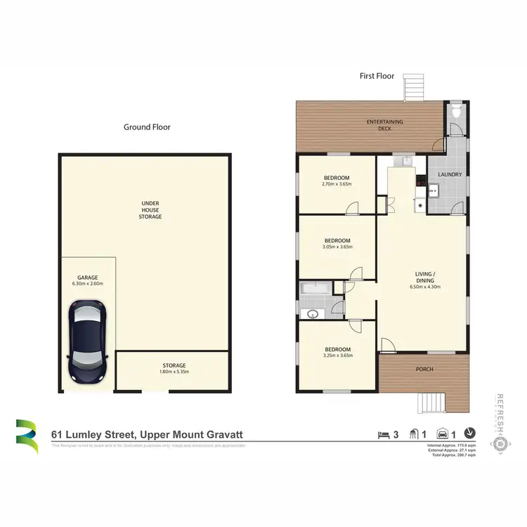 Floorplan of Homely house listing, 61 Lumley Street, Upper Mount Gravatt QLD 4122