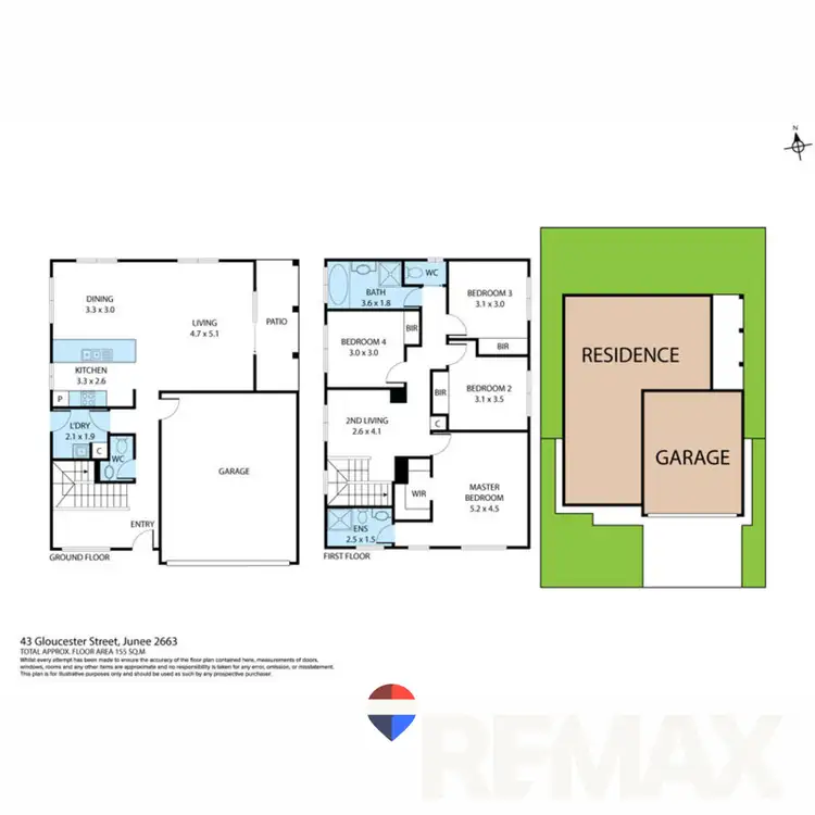 Floorplan of Homely house listing, 43 Gloucester Street, Junee NSW 2663