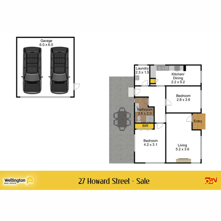 Floorplan of Homely house listing, 27 Howard Street, Sale VIC 3850