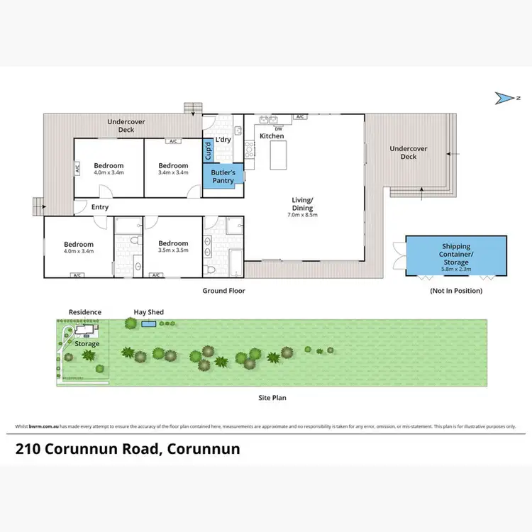 Floorplan of Homely rural property listing, 210 Corunnun Road, Corunnun VIC 3249
