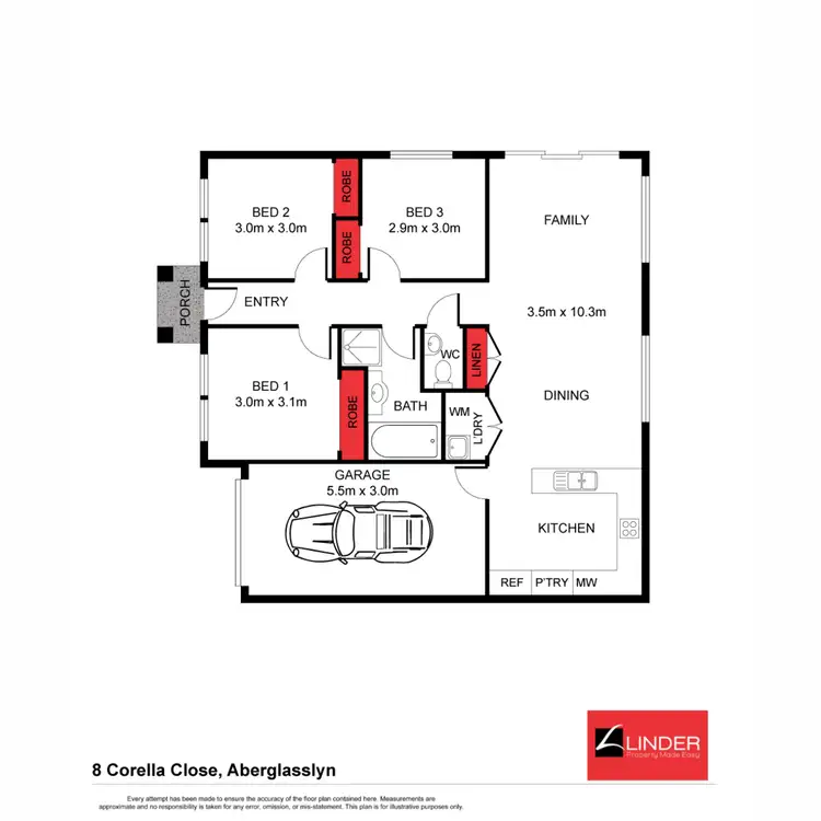 Floorplan of Homely house listing, 8 Corella Close, Aberglasslyn NSW 2320