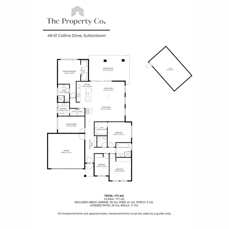 Floorplan of Homely house listing, 49-51 Collins Drive, Suttontown SA 5291