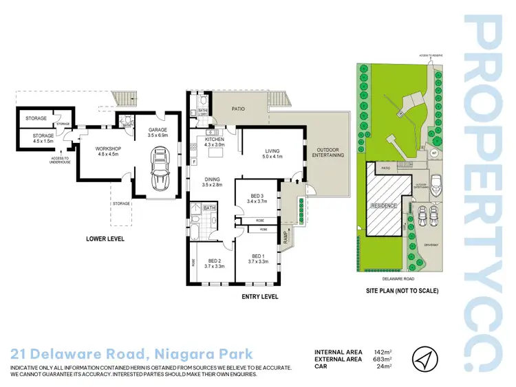Floorplan of Homely house listing, 21 Delaware Road, Niagara Park NSW 2250