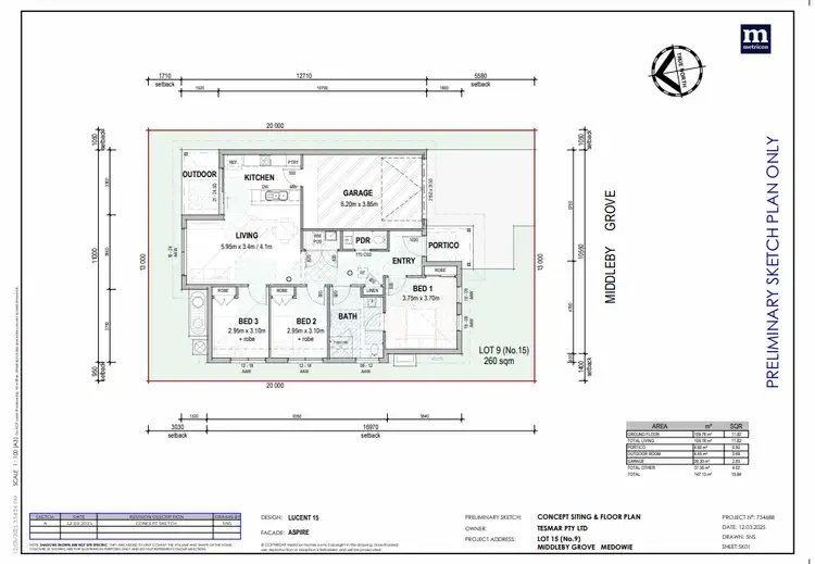 Floorplan of Homely land listing, 9 Middleby Grove, Medowie NSW 2318
