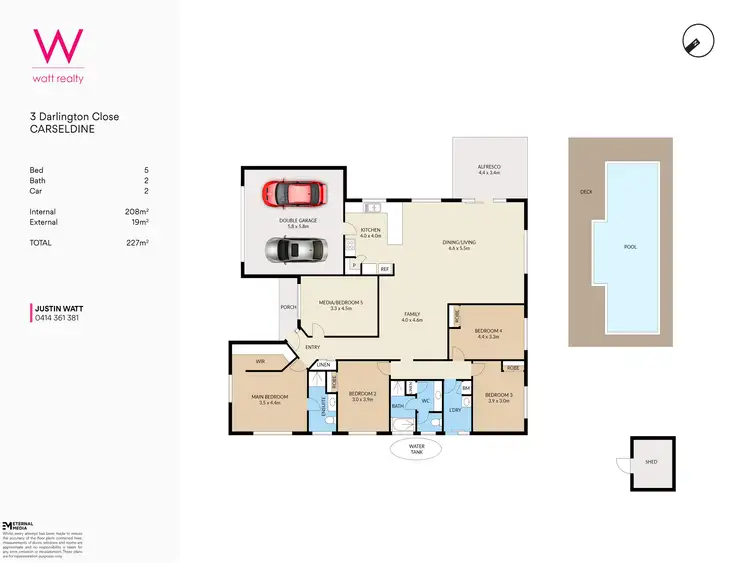 Floorplan of Homely house listing, 3 Darlington Close, Carseldine QLD 4034