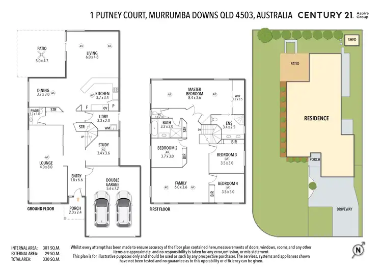 Floorplan of Homely house listing, 1 Putney Court, Murrumba Downs QLD 4503