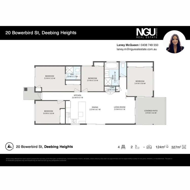 Floorplan of Homely house listing, 20 Bowerbird Street, Deebing Heights QLD 4306