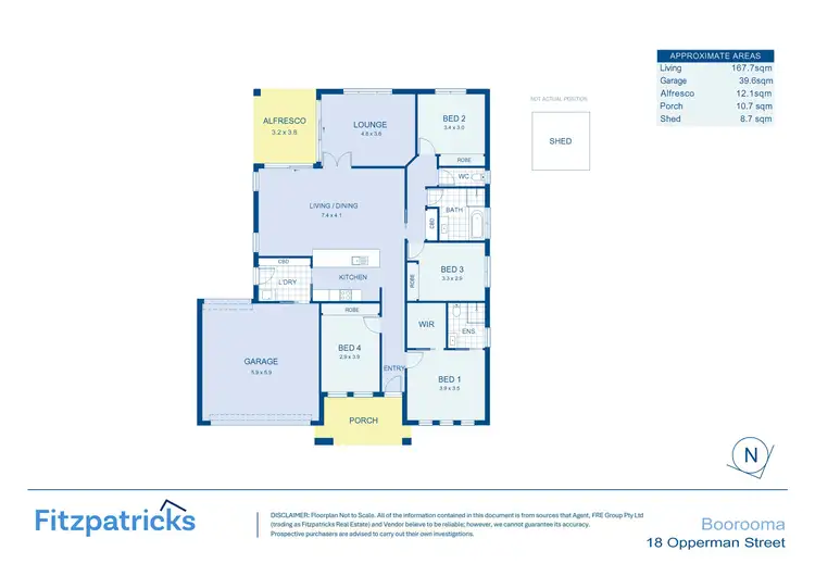 Floorplan of Homely house listing, 18 Opperman Street, Boorooma NSW 2650