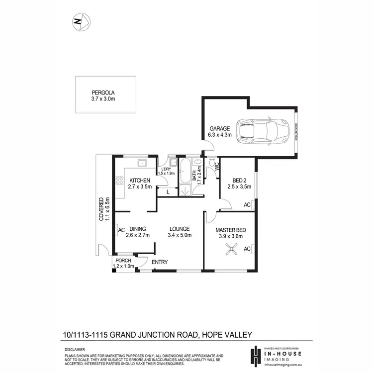 Floorplan of Homely unit listing, 10/1113-1115 Grand Junction Road, Hope Valley SA 5090