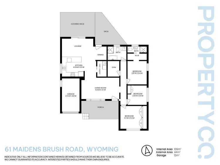 Floorplan of Homely house listing, 61 Maidens Brush Road, Wyoming NSW 2250