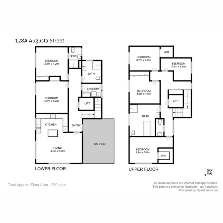 Floorplan of Homely house listing, 128A Augusta Road, Lenah Valley TAS 7008
